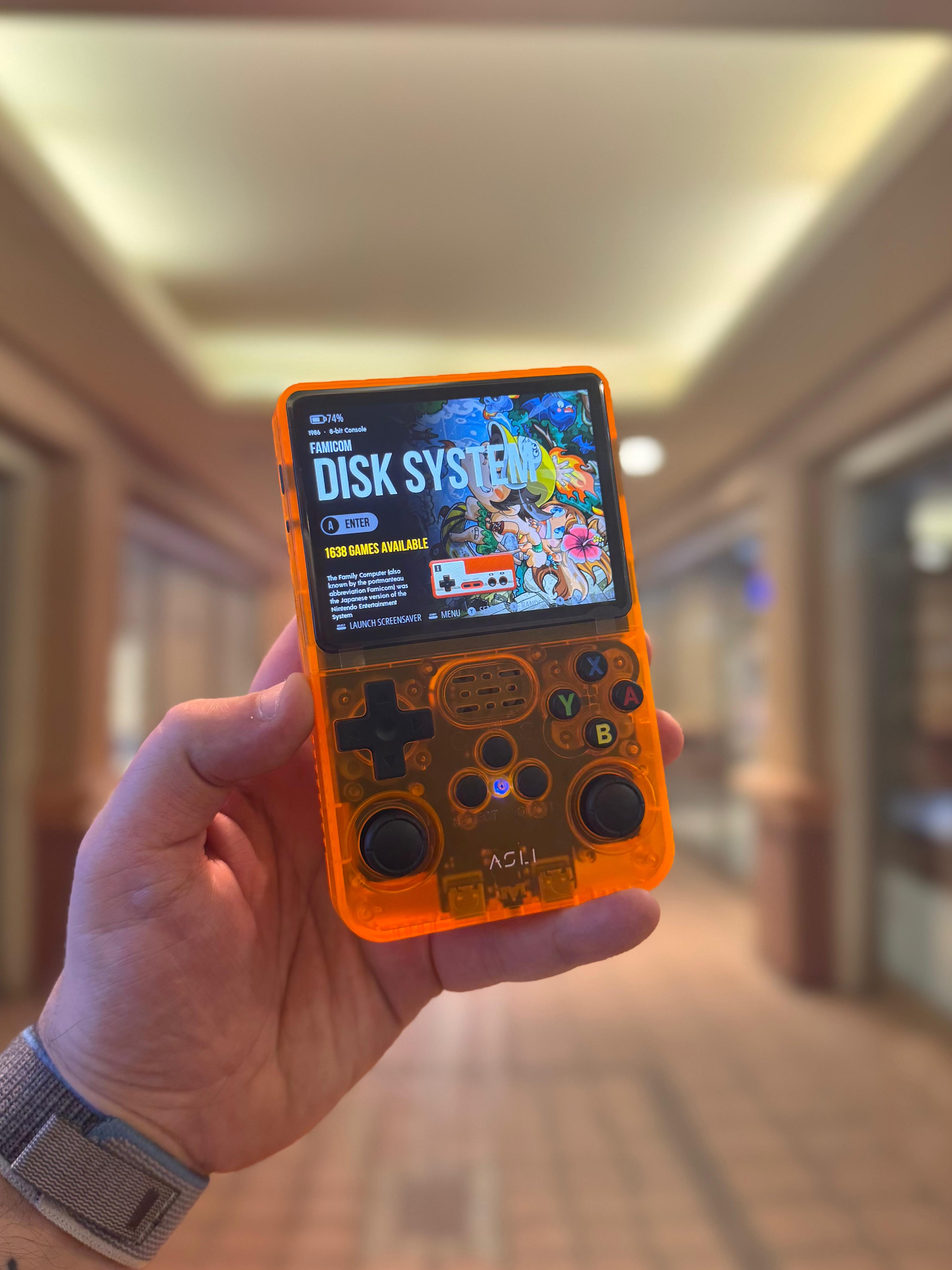 Asli Global Xretro Engine 3.5 Xretro Handheld Game Console With Linux System 128GB | Orange Asli Global Xretro Engine 3.5 Xretro Handheld Game Console With Linux System 128GB | Orange
